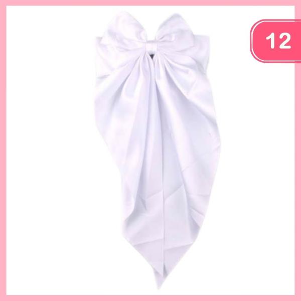 SILK LIKE HAIR BOW (12 UNITS)