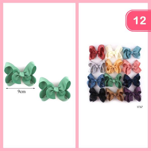 RIBBON HAIR BOW (12 UNITS)