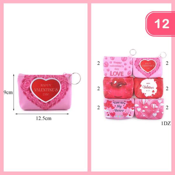 HAPPY VALENTINES DAY COIN PURSE (12 UNITS)