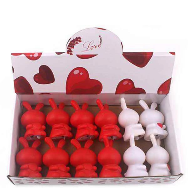 VALENTINE`S DAY BUNNY RABBIT LED LIGHT (12 UNITS)