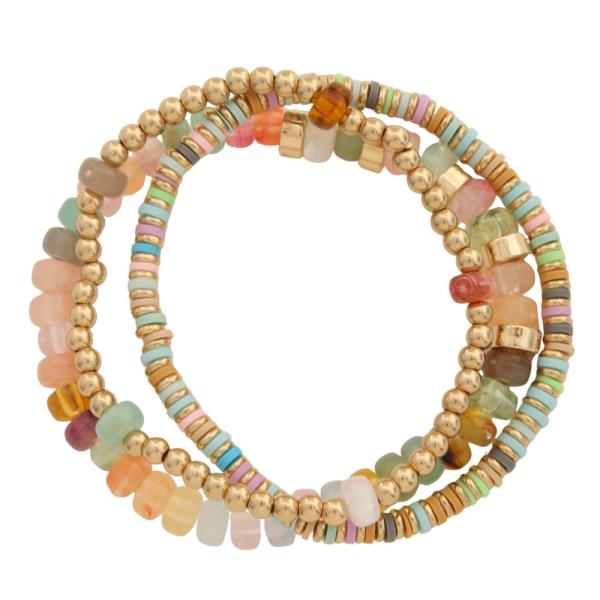 MIXED BEAD BRACELET SET