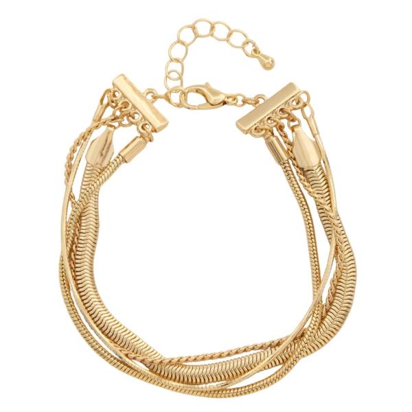 MULTI CHAIN LINK METAL BRACELET