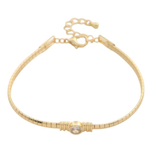 CZ METAL LINK BRACELET