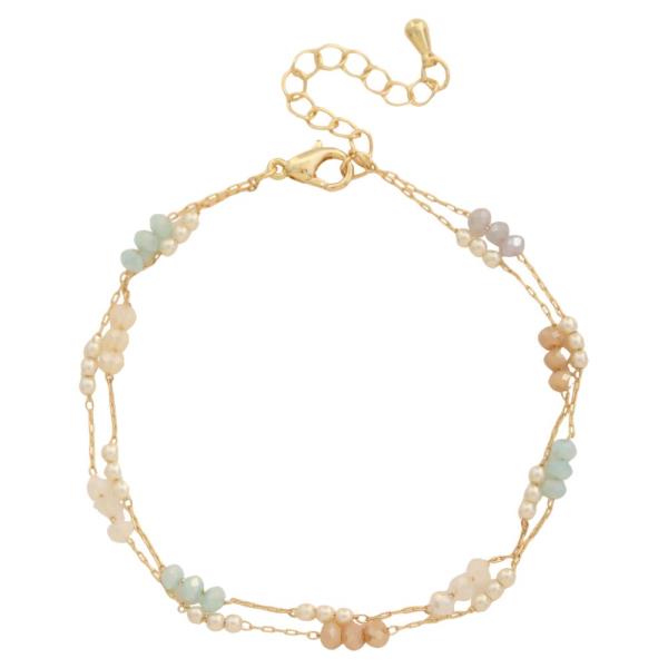 BEADED LAYERED BRACELET