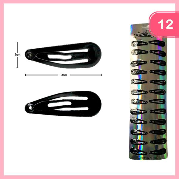 SNAP HAIR CLIP (12 UNITS)