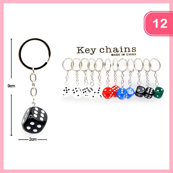 DICE KEYCHAIN (12 UNITS)