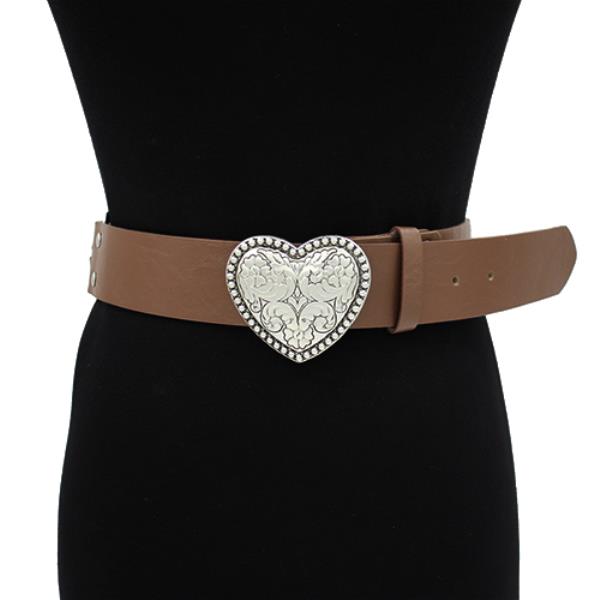 WESTERN HEART BUCKLE BELT