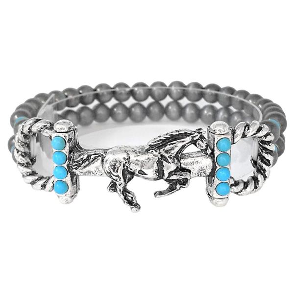 WESTERN HORSEBIT NAVAJO SEMI BRACELET