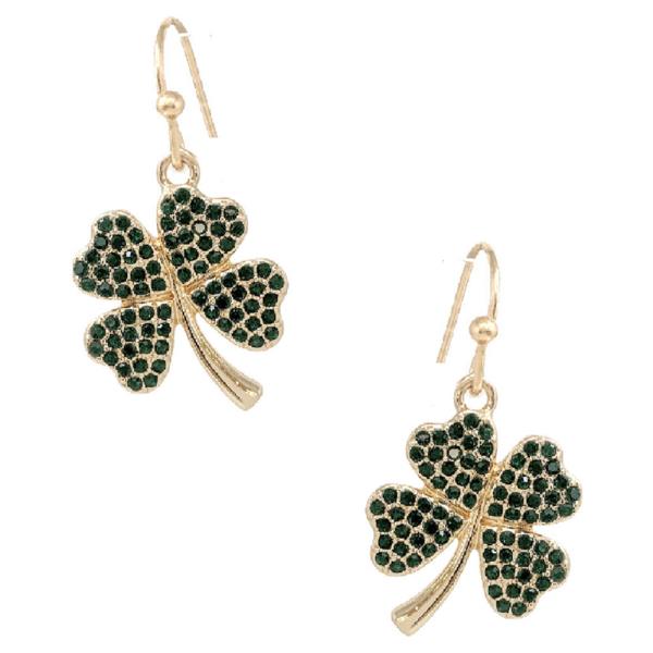 ST. PATRICK PAVE EARRING