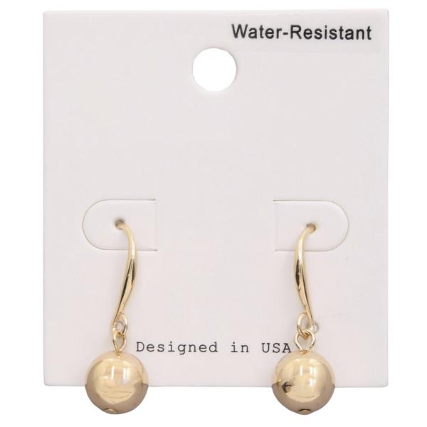 BALL BEAD METAL EARRING
