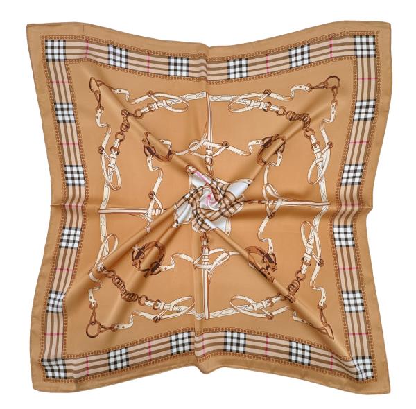 HORSE SHOE PRINT SQUARE SCARF