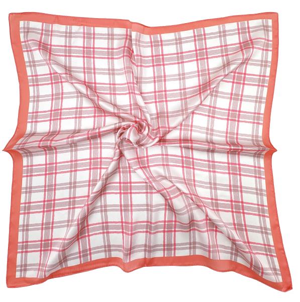 PLAID PRINT SQUARE SCARF