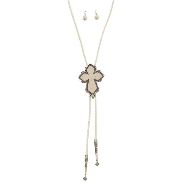 TURQUOISE CACTUS SHAPE WESTERN NECKLACE