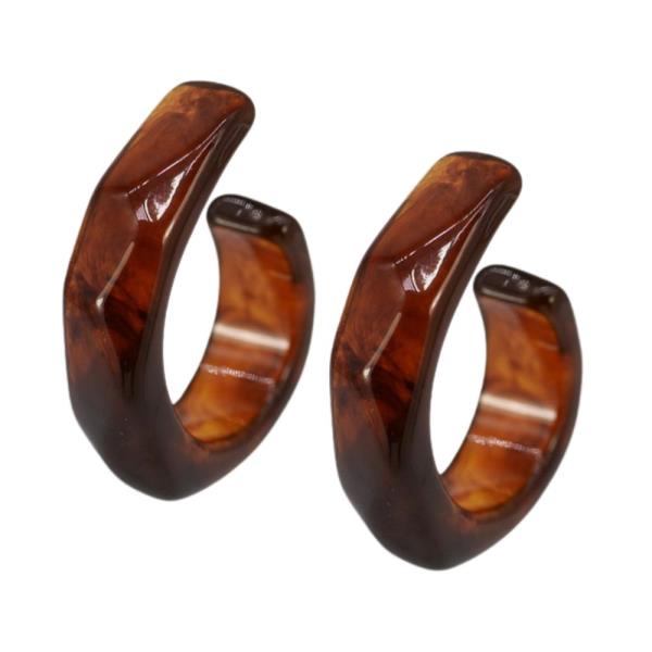 RESIN HOOP EARRING