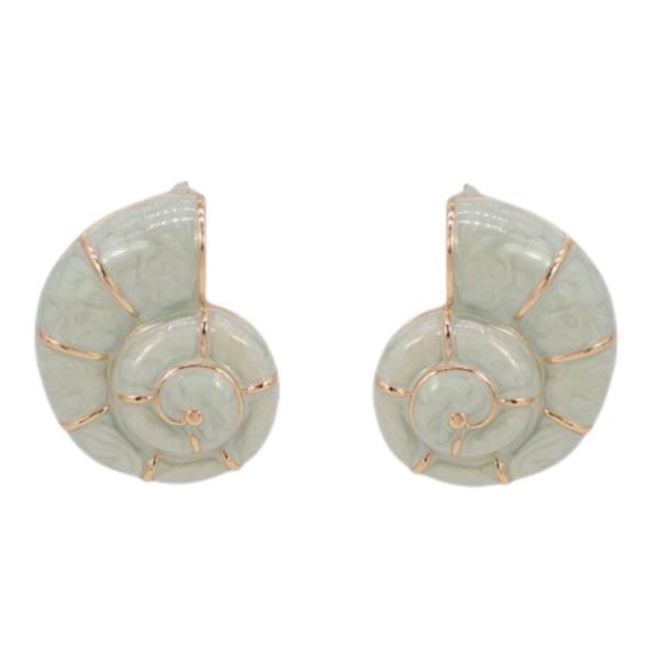 SEASHELL SHAPE EPOXY EARRING