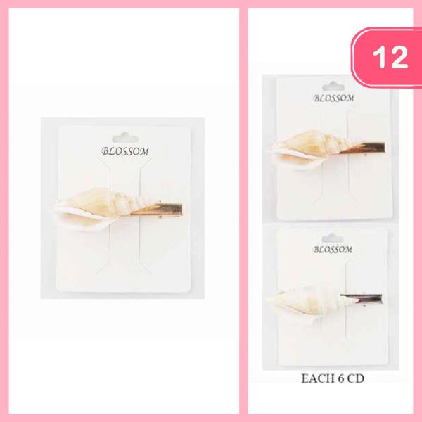 SHELL HAIR PIN (12 UNITS)