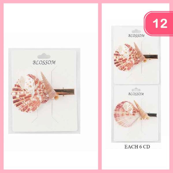 SEASHELL HAIR PIN (12 UNITS)
