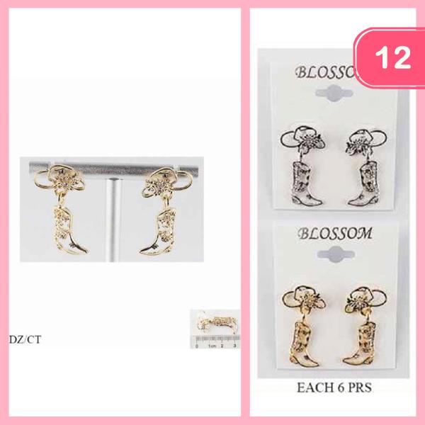 WESTERN DANGLE EARRINGS (12 UNITS)