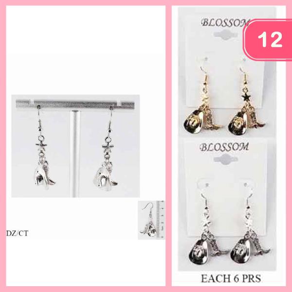 WESTERN DANGLE EARRINGS (12 UNITS)