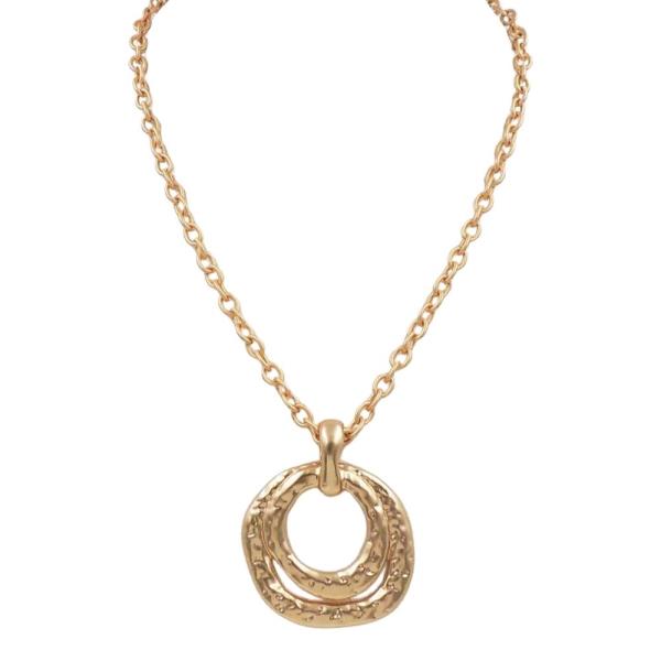 CIRCLE MULTI PENDANT NECKLACE