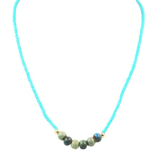 BEADED CLUSTER NECKLACE