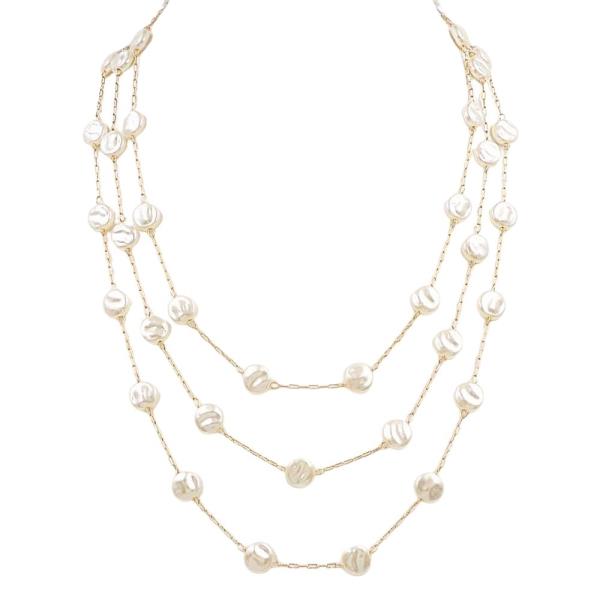 LAYERED PEARL NECKLACE