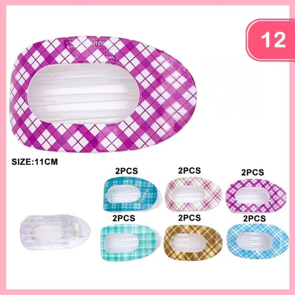 PATTERN HAIR CLIP (12 UNITS)