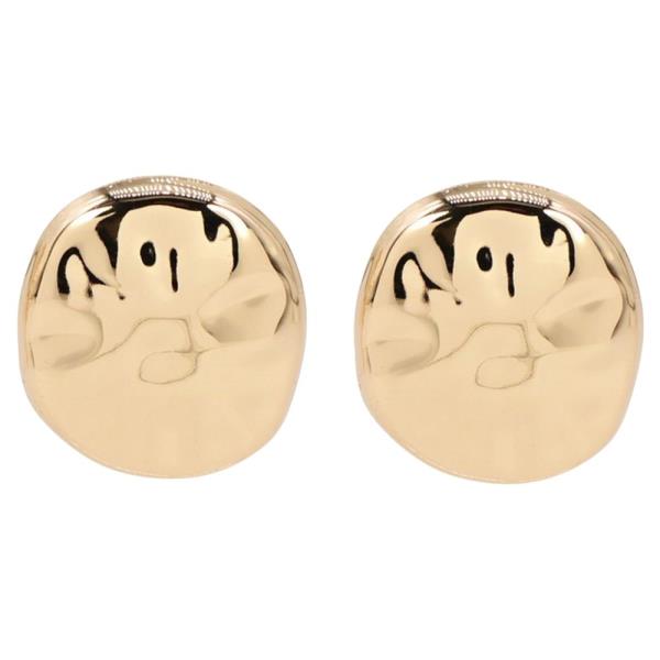 METAL ROUND STUD EARRING