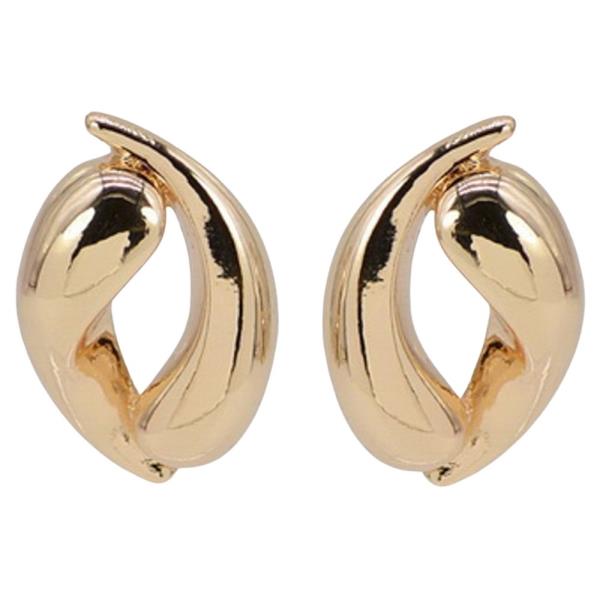 METAL CURVED EARRING