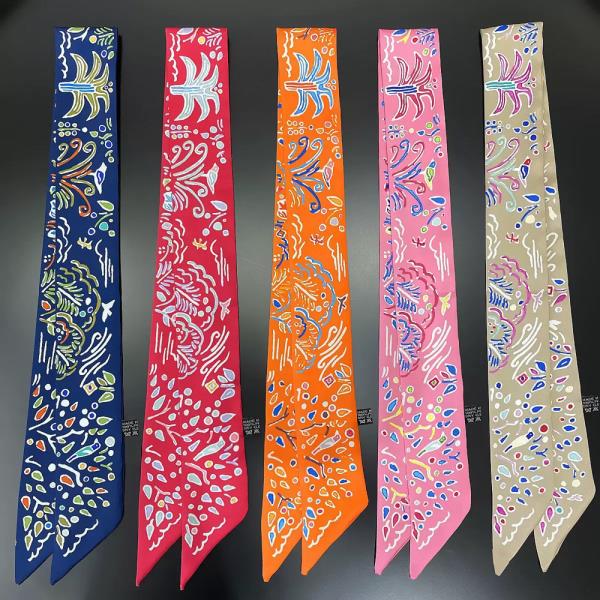 MULTI PATTERN SKINNY SCARF