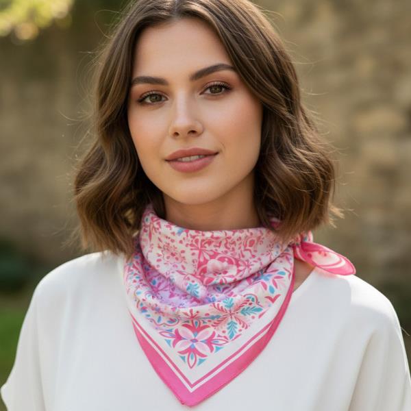 GARDEN TILE MOSAIC PRINT BANDANA