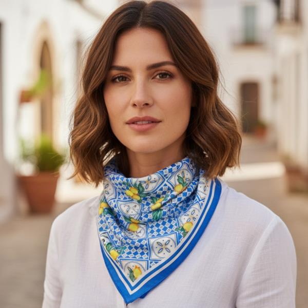 MEDITERRANEAN MOSAIC PRINT BANDANA