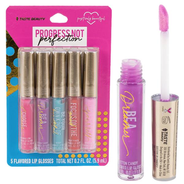 TASTE BEAUTY POSITIVELY BEAUTIFUL FLAVORED 5PC LIP GLOSS