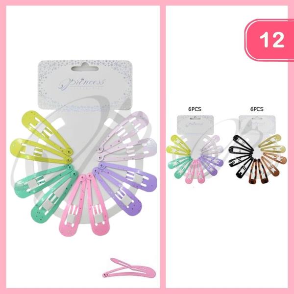 SNAP HAIR CLIP  (12 UNITS)