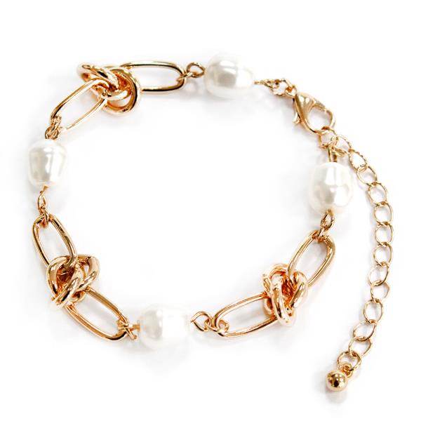 PEARL LINK CHAIN BRACELET