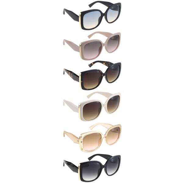 ROUND BUTTERFLY SUNGLASSES 1DZ