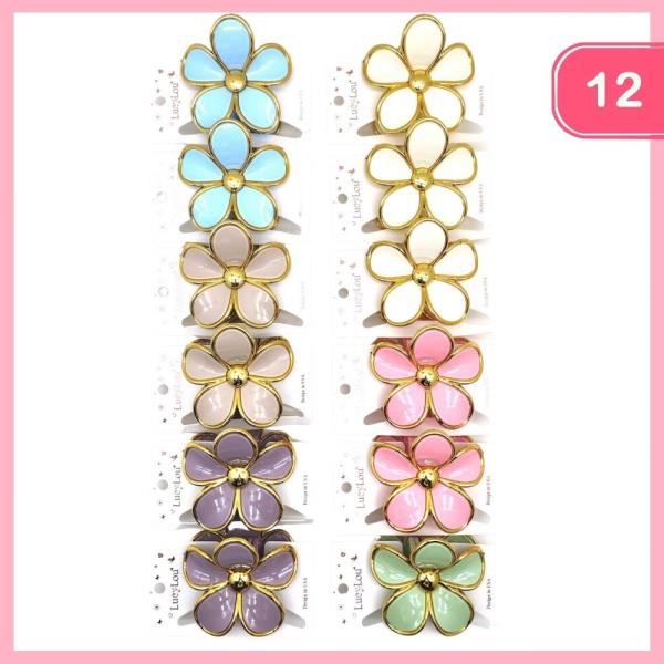 FLOWER HAIR CLAW CLIP (12 UNITS)