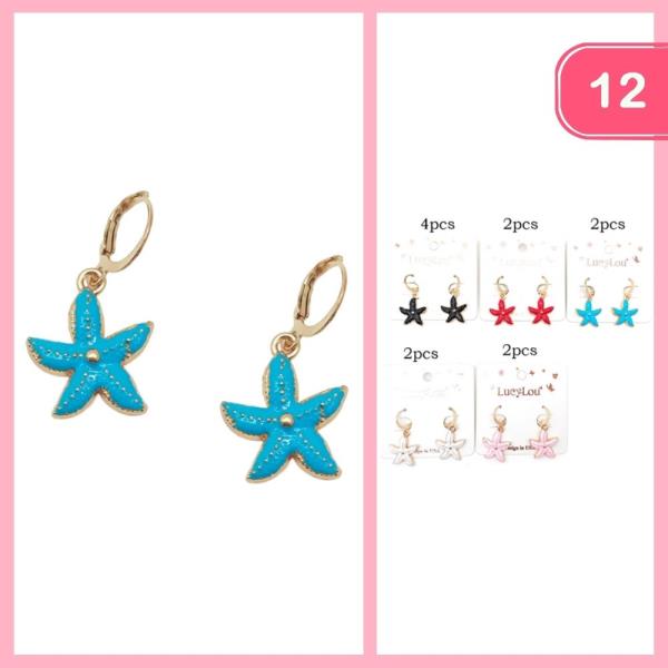 STARFISH DANGLE EARRING (12 UNITS)