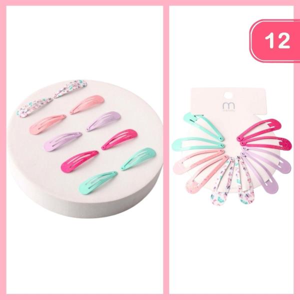 SNAP HAIR CLIP (12 UNITS)