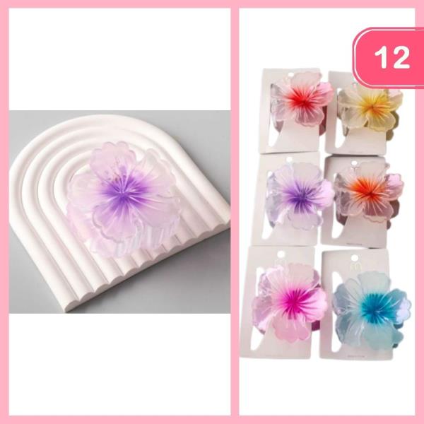 FLOWER HIAR CLAW CLIP (12 UNITS)