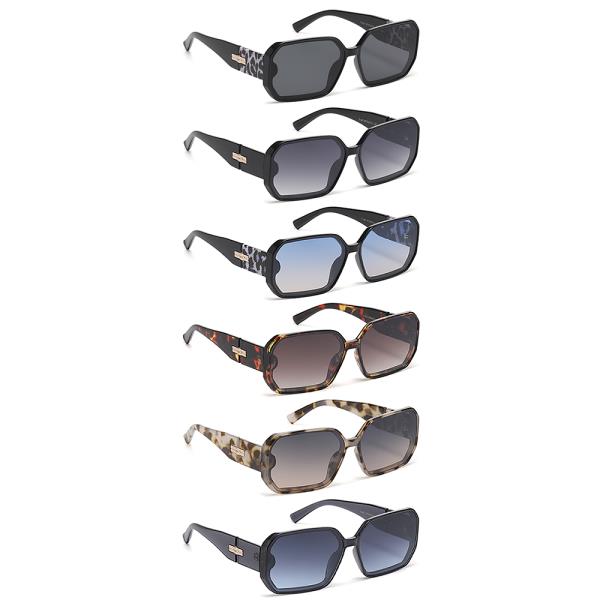 SQUARE FASHION DESIGN SUNGLASSES 1DZ