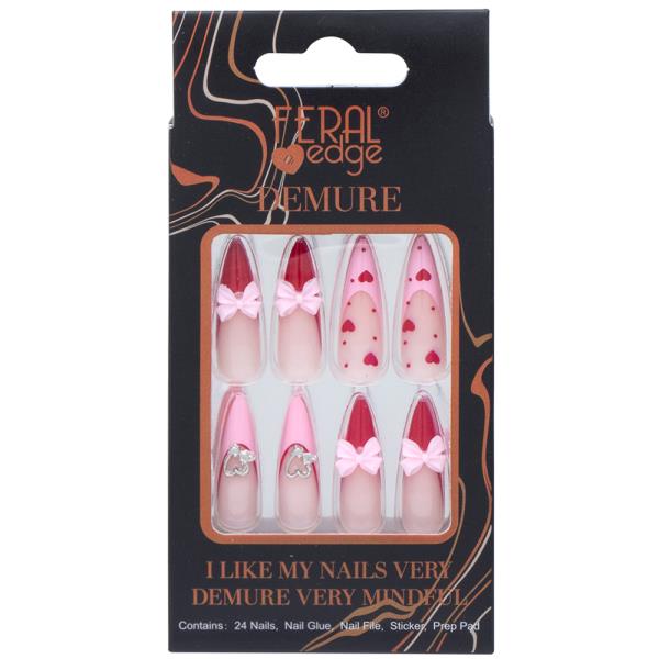 FERAL EDGE DEMURE DESIGN NAIL DECORATION SET