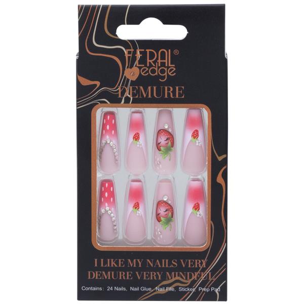 FERAL EDGE DEMURE DESIGN NAIL DECORATION SET