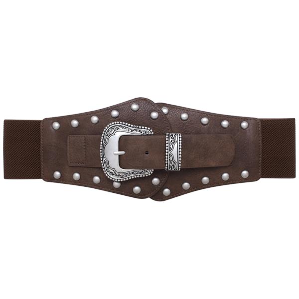 STUD BUCKLE ELASTIC BELT