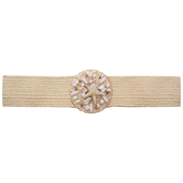 STAR SEA SHELL WOVEN BELT
