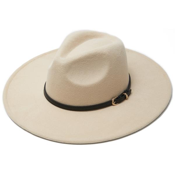 2 PC BUCKLE STRAP STYLE FEDORA