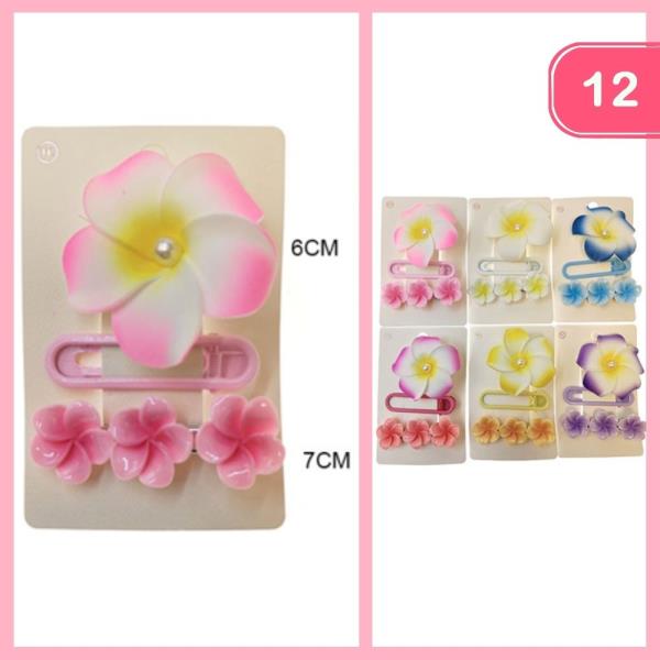 FLOWER HAIR PIN (12 UNITS)