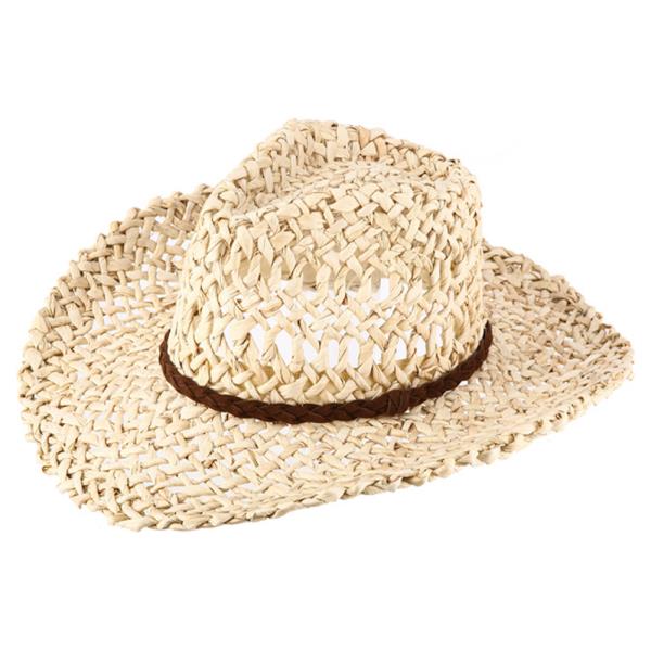 NATURAL HAND WOVEN STRAW SUN HAT