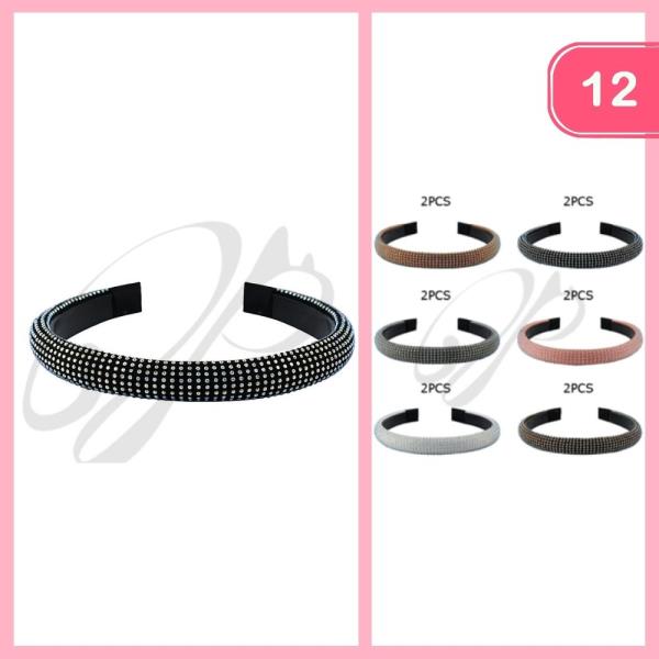 RHINESTONE HEADBAND (12 UNITS)
