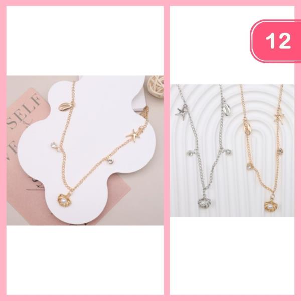 SEA LIFE CHARM NECKLACE (12 UNITS)